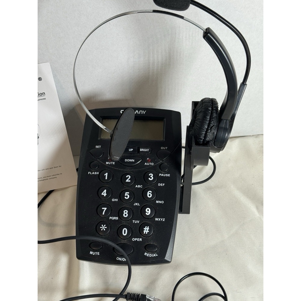 Call Center Telephone Headset Caller-ID Over The Ear With Mic (HT500)/Callany - Picture 2 of 16